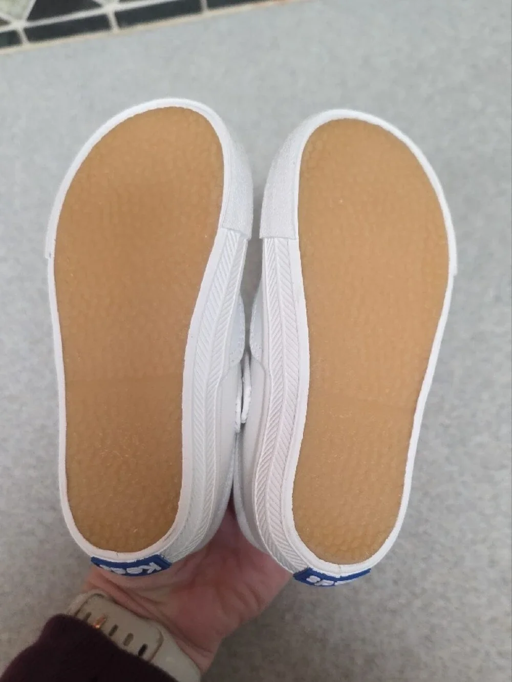 Keds Kids White T-Strap Sneakers